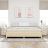 vidaXL Bettrahmen mit Matratze Creme 200 x 200 cm Stoff 3398967 Bild 3