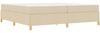 vidaXL Bettrahmen mit Matratze Creme 200 x 200 cm Stoff 3398967 Bild 4