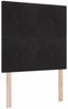 vidaXL Boxspringbett mit Kopfteil Schwarz 90 x 190 cm Samt 3339802 Bild 4