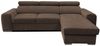 Wohnero24 - Höchste Qualität - Modernes Ecksofa PAVONE 1 - 260 x 183 cm – Chenille Stoff – Schlaffunktion 198 x 125 cm & Bettkasten - Dunkelbraun Bild 3