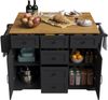 Sideboard B 147 x T 44 x H 93 cm, klappbar zu Tisch B 147 x T 70 x H 93 cm, schwarz, MDF/Metall Bild 4
