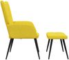 vidaXL Relaxsessel mit Hocker Senfgelb Stoff [327959] Bild 4
