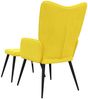 vidaXL Relaxsessel mit Hocker Senfgelb Stoff [327959] Bild 5