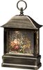 LED Schneelaterne Weihnachtsmann - wassergefüllt - H: 25cm - Timer - Batterie - Trafo - Innen Bild 2