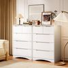 Bealife Kommode weiß, Kommode mit Schubladen, Schrank mit Schubladen, für Wohnzimmer Bild 5