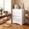 Bealife Kommode weiß, Kommode mit Schubladen, Schrank mit Schubladen, für Wohnzimmer Bild 2
