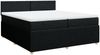 vidaXL Boxspringbett mit Matratze Schwarz 200x200 cm Stoff 3289858 Bild 3