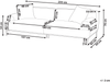 3-Sitzer Sofa Stoff hellgrau mit Kissen MATILA Bild 2