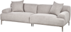 3-Sitzer Sofa Stoff hellgrau mit Kissen MATILA Bild 4