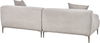 3-Sitzer Sofa Stoff hellgrau mit Kissen MATILA Bild 5