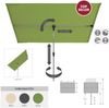 Doppler ACTIVE Balkonblende Sonnenschirm 180 x 130 cm 3 Farbvarianten Mittelmastschirm 840 Anthrazit Bild 3