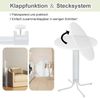 FIVMEN Stehtisch Klappbarer Ø 80 cm Bistrotisch aus Aluminium Rund 110 cm hoch Bartisch (Leichte Montage, Partytisch pulverbeschichtet) Bild 3