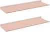 vidaXL Schwebendes Regal 2 pcs Rosa 60 x 18 x 2,5 cm Stahl 8004022 Bild 2
