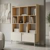 Beautysofa Bücherregal POSITIVO mit Schrank und Schublade, geriffelte Details Bild 2