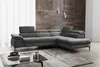 Vente-unique - Ecksofa mit Schlaffunktion - Ecke Rechts - Stoff - Anthrazit - SEPINA von PASCAL MORABITO Bild 3