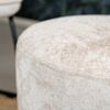 Bronx71 Hocker Juna Chenille Stoff weiß Bild 3