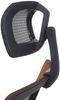 Bürostuhl HWC-A20, Schreibtischstuhl, ergonomisch Kopfstütze Stoff/Textil ISO9001 ~ schwarz/orange Bild 5