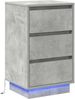 vidaXL Nachttisch Beton Grau 39 x 34,5 x 65 cm Holzwerkstoff 869629 Bild 5