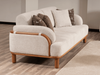 Sitzgruppe/Sofa Set - Wohnzimmergarnitur "Rosemary" 3+3+1-white Bild 4