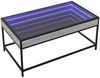 vidaXL Couchtisch mit Infinity-LED Grau Sonoma 90x50x41 cm 847690 Bild 3