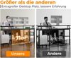 Gaming Schreibtisch LED & USB, Eckschreibtisch Schwarz 150×102cm Bild 5