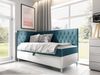 Boxspringbett 'Lenda Junior 3' blau 100x200 cm Links Bild 2