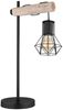 Tischlampe, Metall Holz, H 55 cm Bild 5