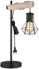 Tischlampe, Metall Holz, H 55 cm Bild 4