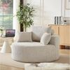 REDOM Relaxsessel für Wohnzimmer, Schlafzimmer, Lounge und Vorführraum (Chenille-Schaumstoff-Einzelsessel mit flauschigem Design, 1-St, 127*127*85), mit Relaxfunktion Bild 4