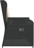 vidaXL Gartenbank Schwarz Poly-Rattan 3394458 Bild 5