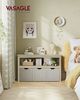 Vasagle Kinderregal, Spielzeugaufbewahrung für Kinder, Aufbewahrungsschrank, Spielzeugschrank, Aufbewahrungsbox mit Rollen, Spielzeugregal, für Kinderzimmer, 30 x 102 x 60 cm, sandbeige LHS380K01 Bild 2
