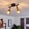 hofstein Deckenleuchte »Pieve« Deckenlampe aus Metall schwarz, gold Zimmerlampe 2-flammig, ohne Leuchtmittel, 2xE14, Leuchtenköpfe sind beliebig schwenkbar Bild 4