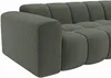 Vente-unique - CALESO Sofa Stoff Grün - B 163 cm x H 69,5 cm x L 284 cm Bild 4