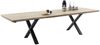 Kulissen-Esstisch >BROOKLYN< in Bianco geölt / Metall - 300x73x100 (BxHxT) Bild 4