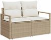 vidaXL Sofa Set mit Kissen 4 pcs Poly-Rattan 3360542 Bild 4