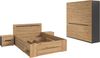 Schlafzimmer-Set in Basalt grau Nachbildung und Artisan Nachbildung Bild 1