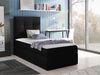 Boxspringbett 'Minvan 2' links, schwarz, 90x200 cm Bild 2