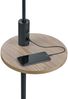 Stehleuchte CLAAS Stoffschirm, Holz Ablagetisch & USB Ladefunktion, 160cm Bild 4