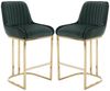 WAHSON OFFICE CHAIRS Barhocker Samt 2/4er Set Küchenhocker mit Lehne Bild 1
