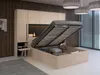 Vente-unique - VELONA Bett Holz, Platte SchwarzBeige - B 240 cm x H 202,8 cm x L 265,2 cm Bild 3