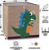 LIFENEY Aufbewahrungsbox mit Dinosaurier Motiv I Spielzeugbox mit Tiermotiv passend für Würfelregale I Ordnungsbox für das Kinderzimmer I Aufbewahrungskorb Kinder Bild 2