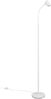 Schmale Stehlampe TARYN Weiß mit flexibel einstellbarem Spot, Höhe 133,5cm Bild 2