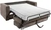 Vente-unique - LORETO Sofa SamtStoff Braun - B 223 cm95 cm x H 90 cm x L 195 cm Bild 4