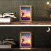 OnlyWow Tischleuchte Lightbox Löwenzahn - Blumen - Sonnenuntergang - Horizont - Nacht, Dimmbar, Farbwechsel, LED, Warmweiß, Kaltweiß, Neutralweiß Einstellbar, Tischlampe, Schreibtischlampe, Desk, Dimmbar, mit Kabel, LED Bild 2