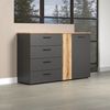 INOSIGN Kommode Estepona (1 St), Schubladenschrank in Rillenoptik mit Vollauszug-Funktion Bild 5