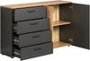 INOSIGN Kommode Estepona (1 St), Schubladenschrank in Rillenoptik mit Vollauszug-Funktion Bild 3