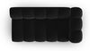 Micadoni Modulares Sofa Lupine 3-Sitzer Rechts Samtstoff Salvador Schwarz Bild 4