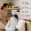 Strauss Home Spannbettlaken Premium RUND 220x220 bis 25cm 100% Baumwolle 160GSM Jersey, Gummizug: Rundumgummizug, 150GSM Bild 4