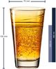 Leonardo 'Vario Struttura' Trinkglas, Kalk-Natron Glas, 280 ml, 1x Trinkglas, Orange Bild 2