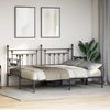 vidaXL Tagesbettrahmen Schwarz 75 x 190 cm Stahl 42002663 Bild 3